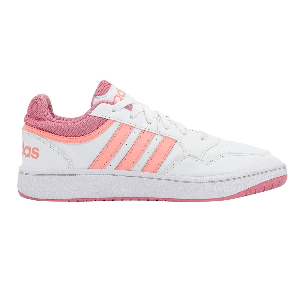 Adidas Hoops 3.0 Low-Top Sneakers Leather White Colour For Women