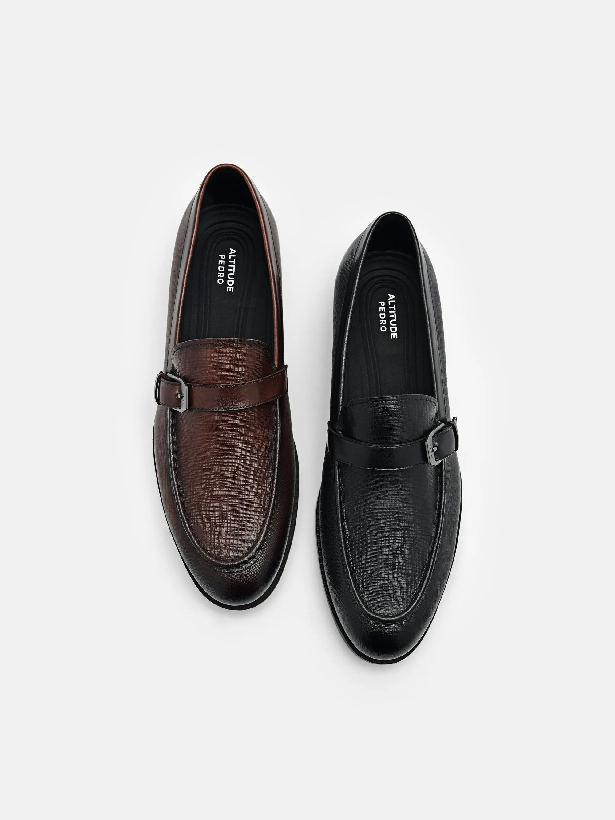 Altitude Lightweight Saffiano Leather Loafers