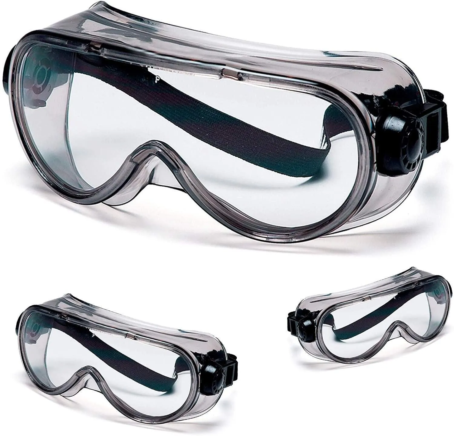 Anti-Fog Safety Glasses. Pack of 12 Goggles with 99% UVA/B/C Eye