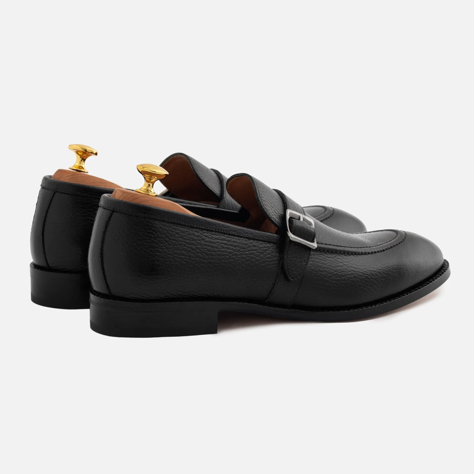 Archie Belted Loafer - Men’s  Pebbled Leather