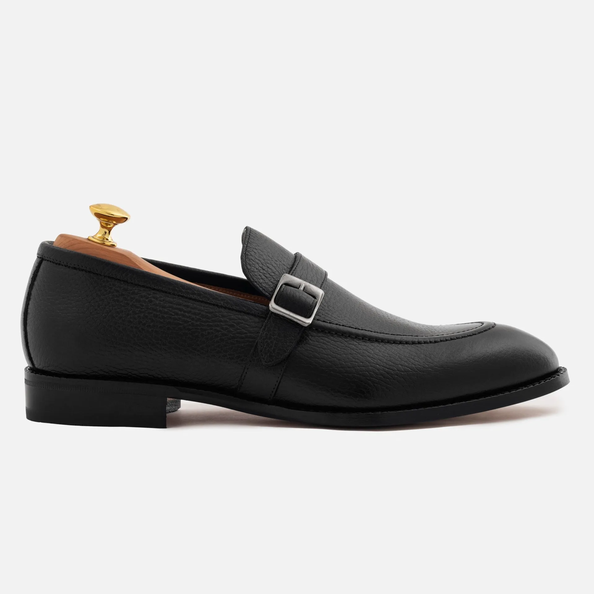 Archie Belted Loafer - Men’s  Pebbled Leather