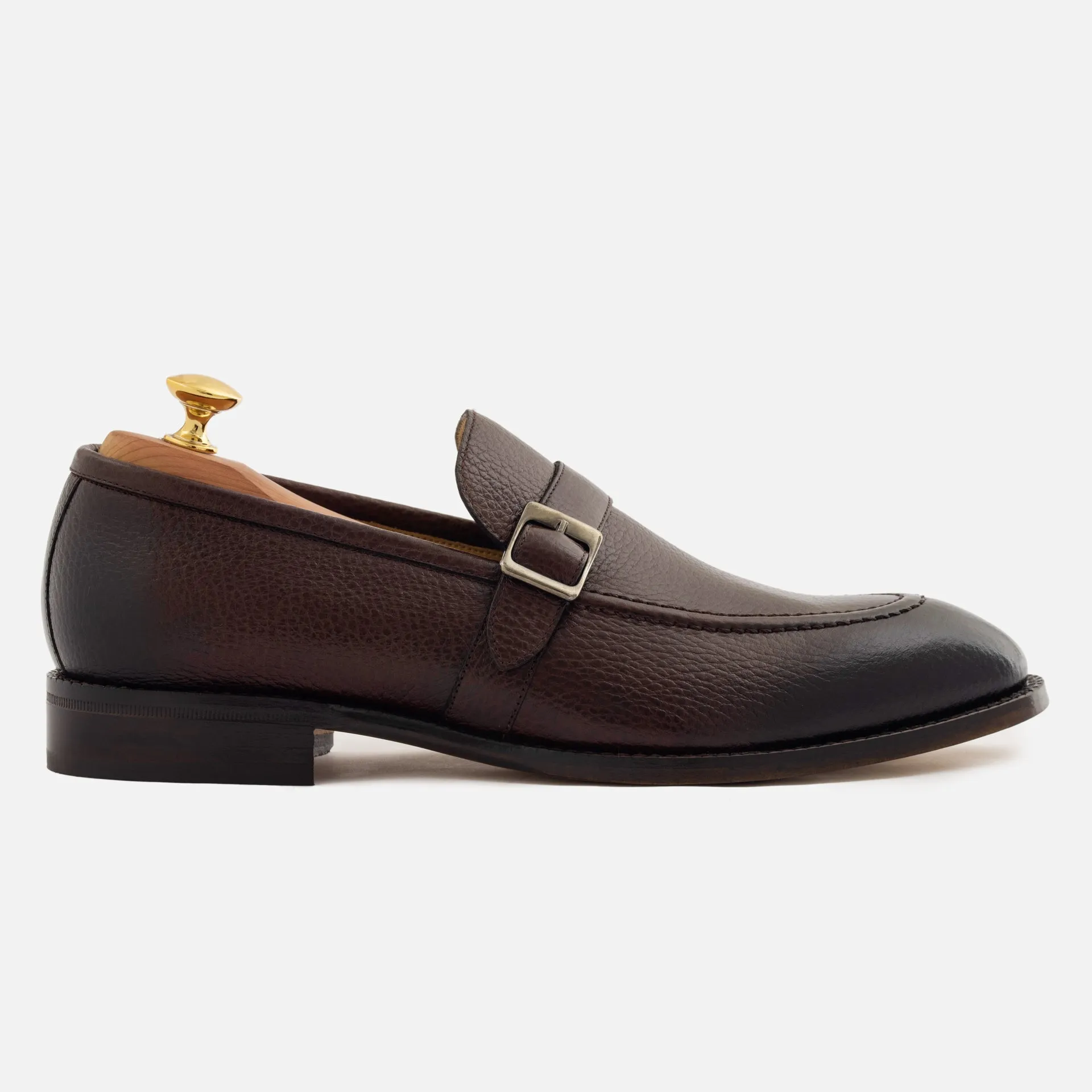 Archie Belted Loafer - Men’s  Pebbled Leather