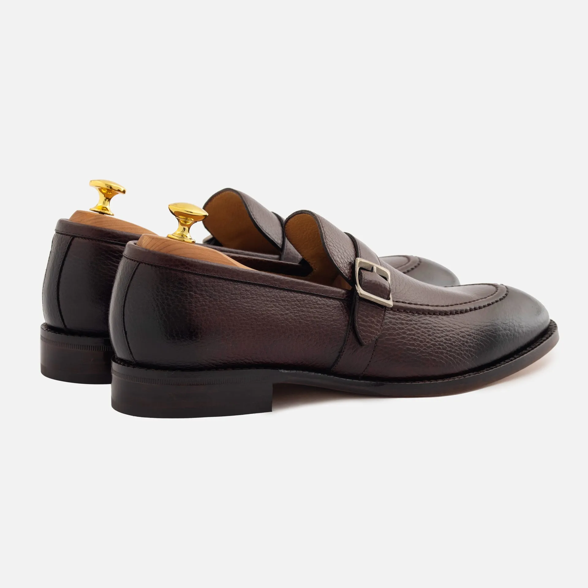Archie Belted Loafer - Men’s  Pebbled Leather
