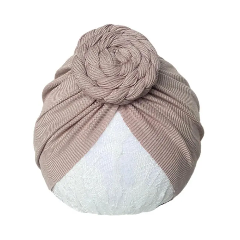 Baby Braid Decor Solid Color Turban Wholesale 9158556