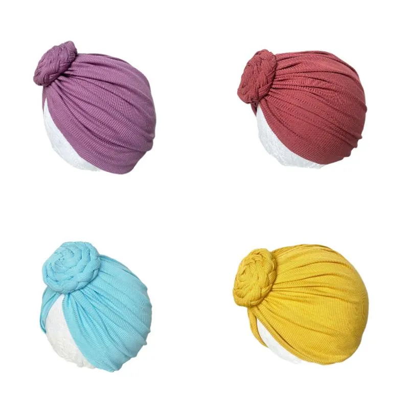 Baby Braid Decor Solid Color Turban Wholesale 9158556