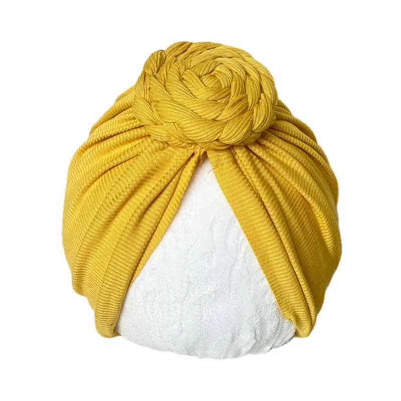 Baby Braid Decor Solid Color Turban Wholesale 9158556