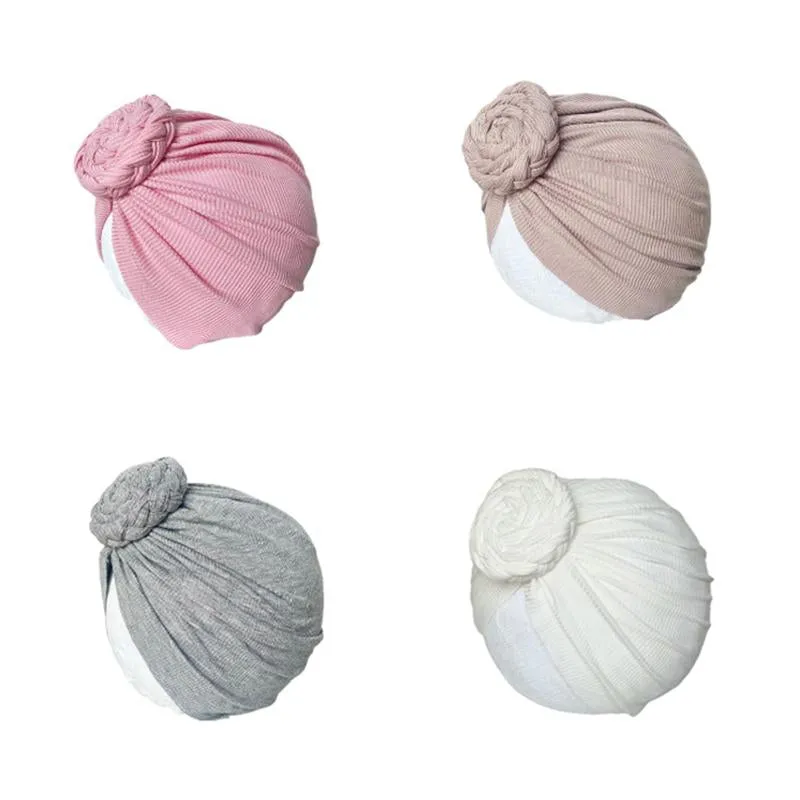 Baby Braid Decor Solid Color Turban Wholesale 9158556