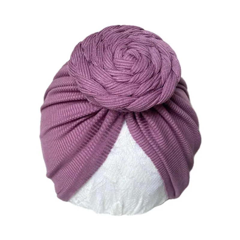 Baby Braid Decor Solid Color Turban Wholesale 9158556