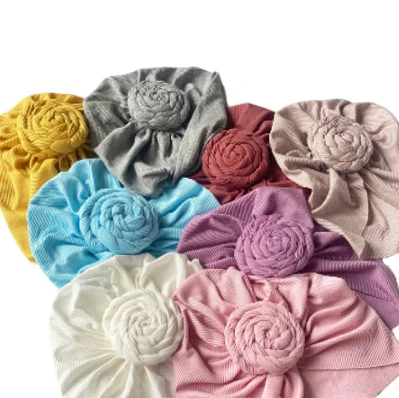 Baby Braid Decor Solid Color Turban Wholesale 9158556