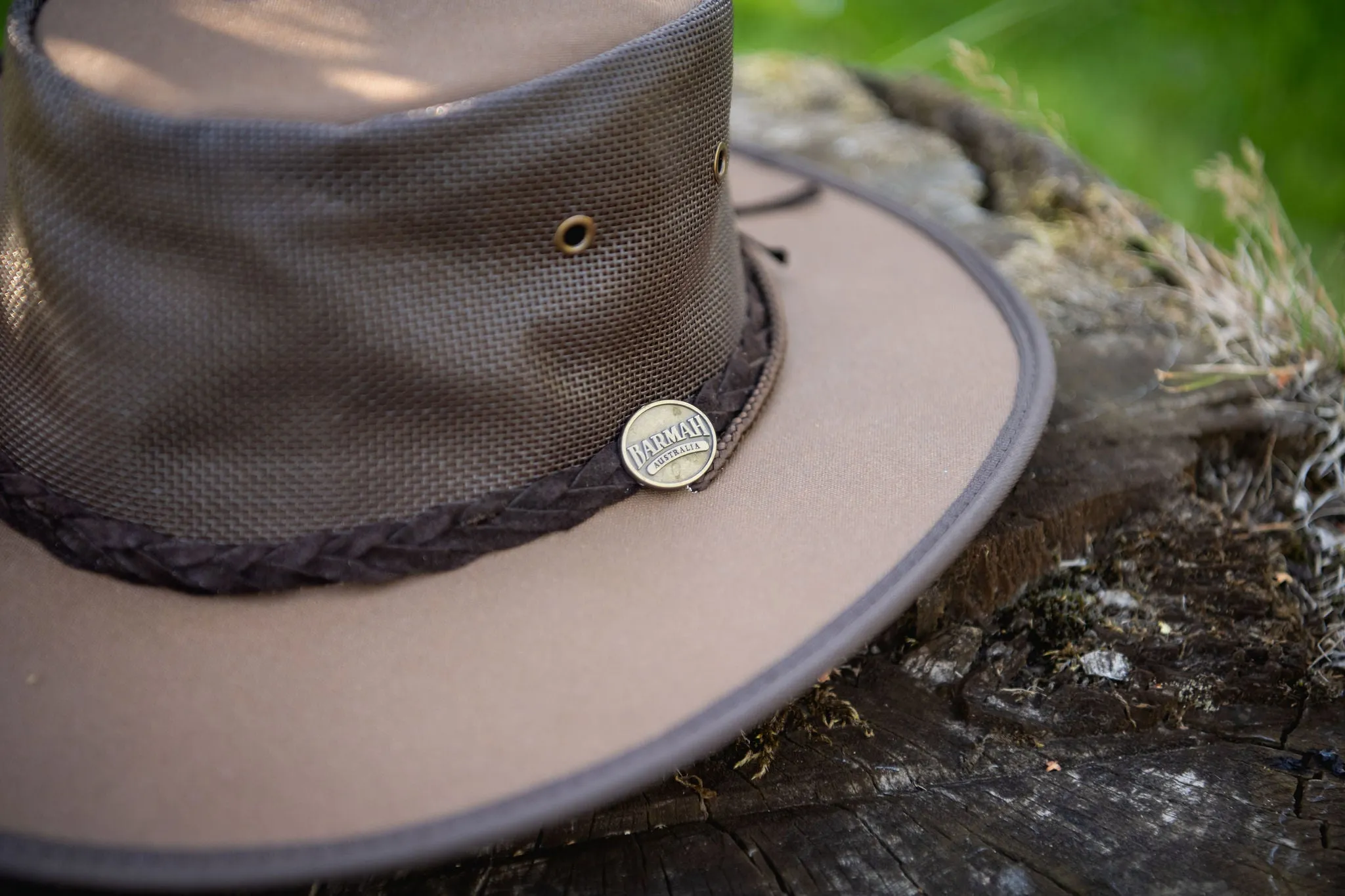 Barmah Hat | 1057 Foldaway Cooler Brown Canvas