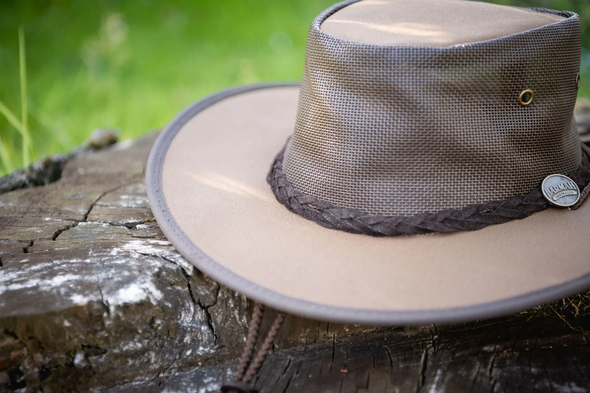 Barmah Hat | 1057 Foldaway Cooler Brown Canvas