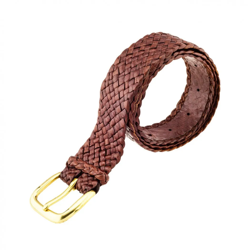 Barmah Hats | Balmain Kangaroo Leather Belt in Brown