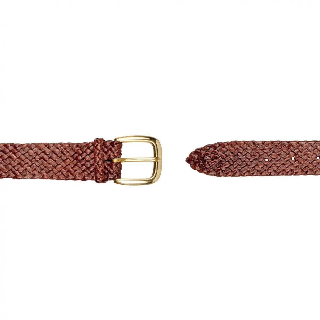 Barmah Hats | Balmain Kangaroo Leather Belt in Brown