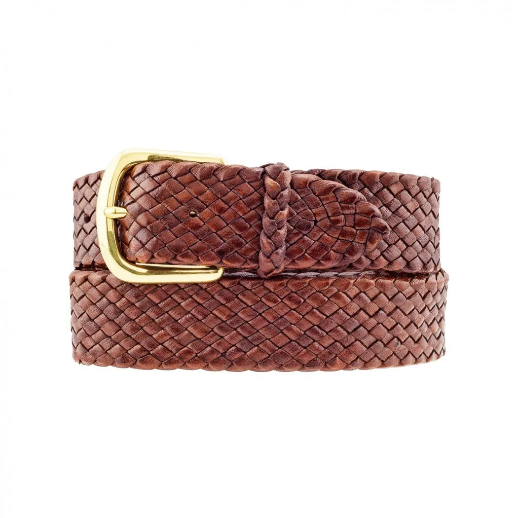 Barmah Hats | Balmain Kangaroo Leather Belt in Brown