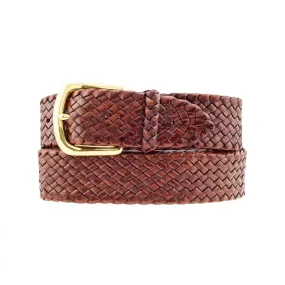Barmah Hats | Balmain Kangaroo Leather Belt in Brown