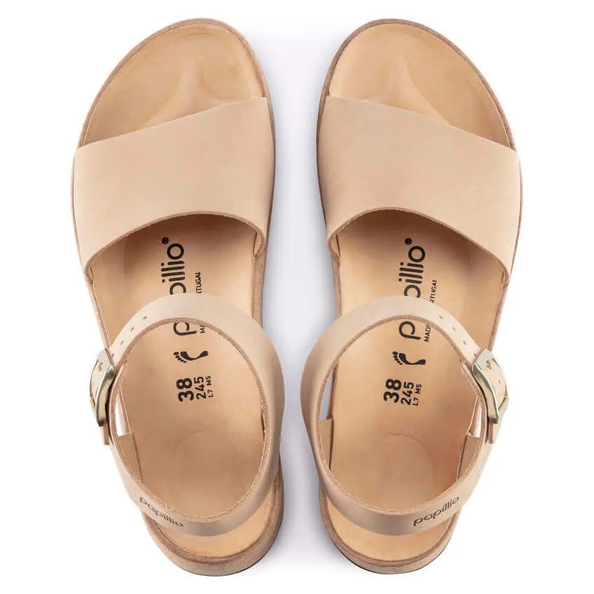 Birkenstock W Papillio Glenda Nubuck SANDCASTLE - NARROW