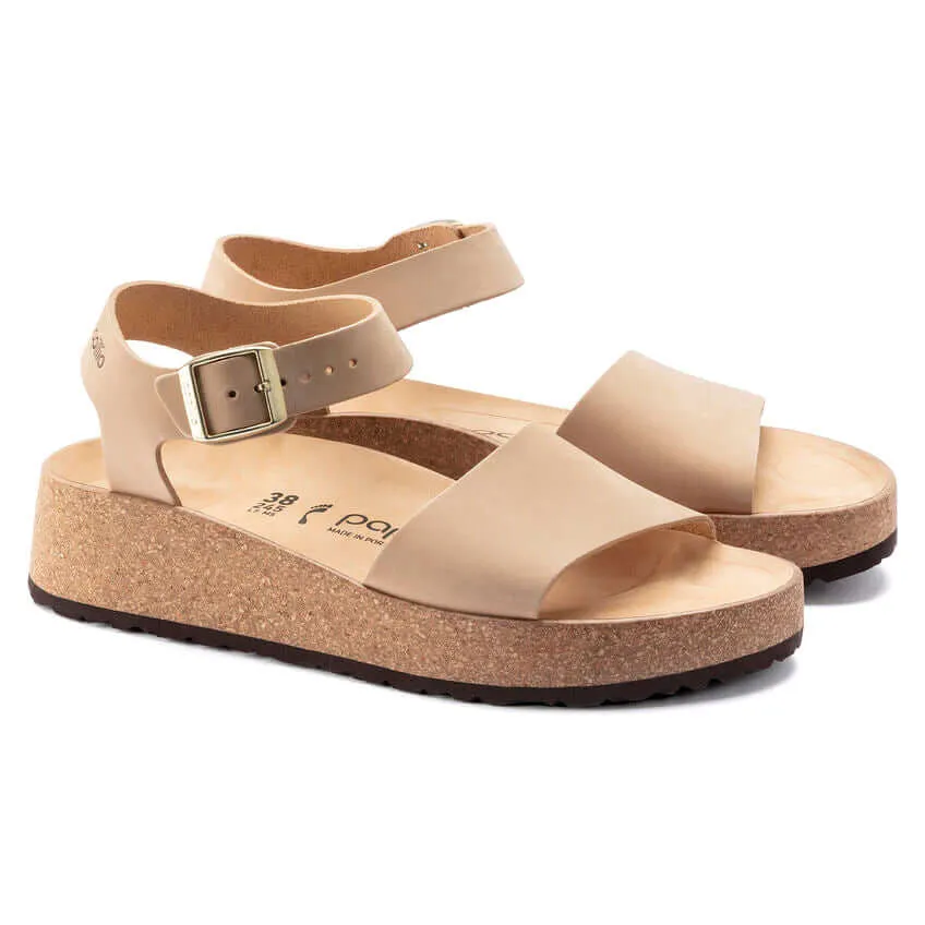 Birkenstock W Papillio Glenda Nubuck SANDCASTLE - NARROW