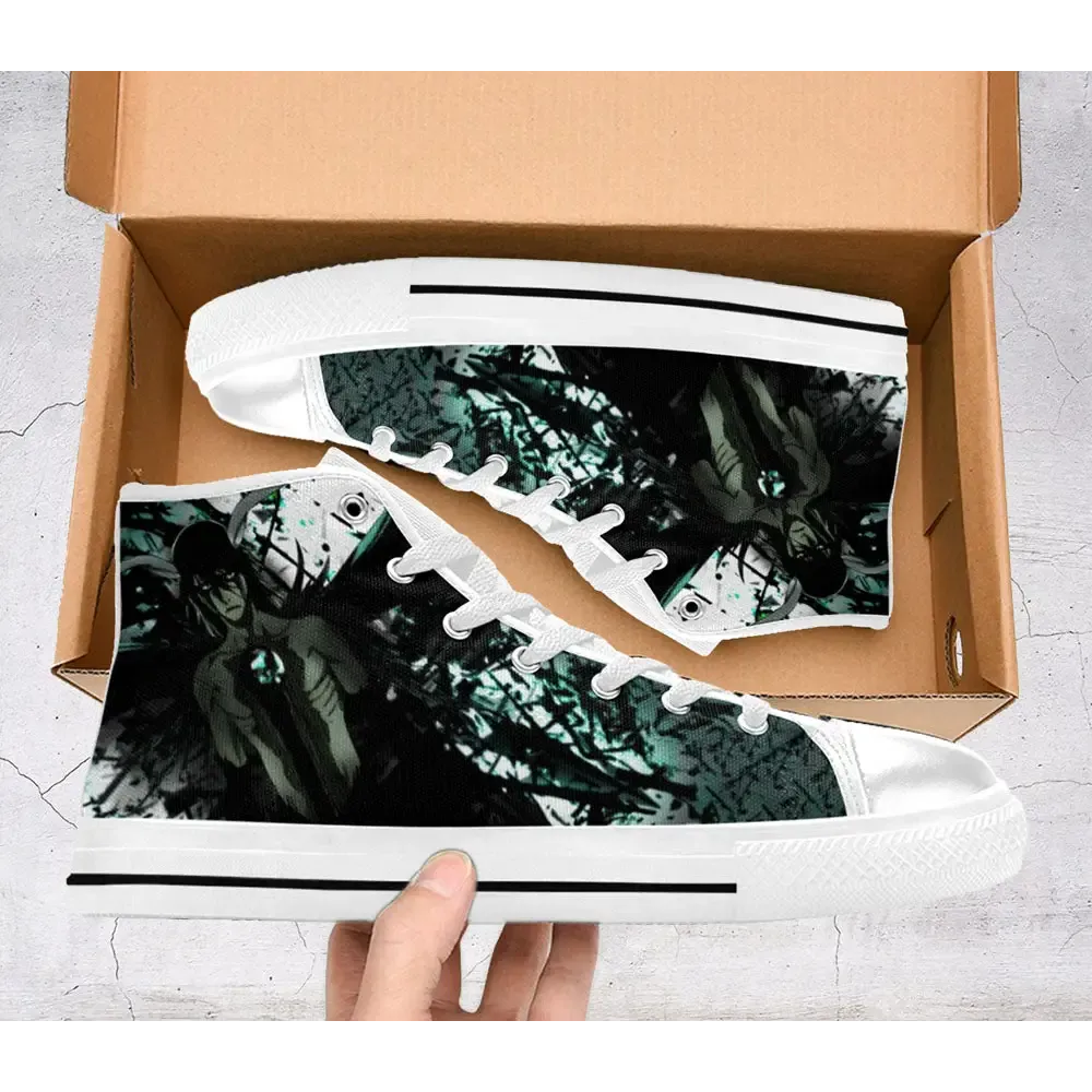 Bleach Ulquiorra Cifer Brave Souls Shoes High Top Sneakers for Kids and Adults