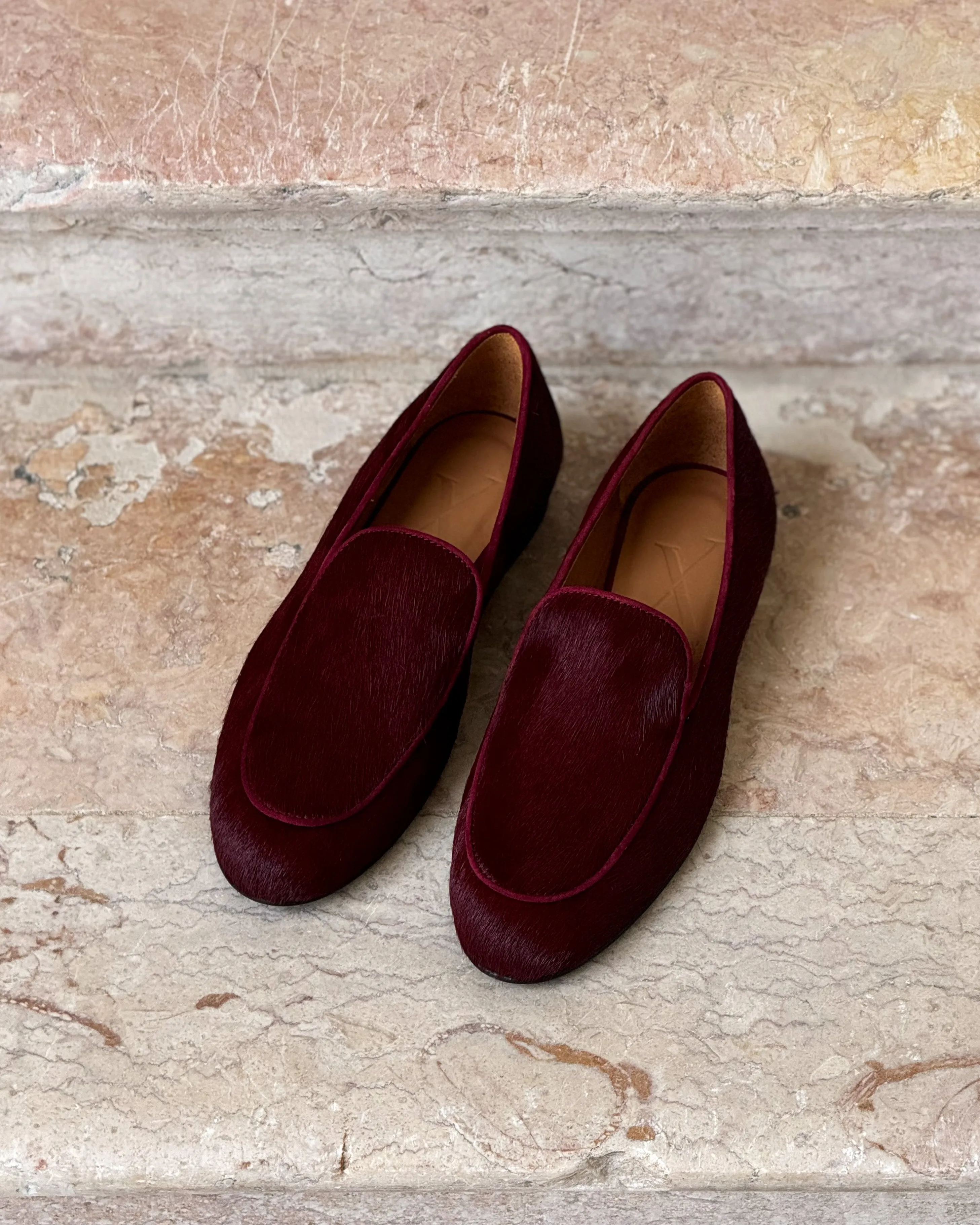 Bordeaux Calf Hair Loafer