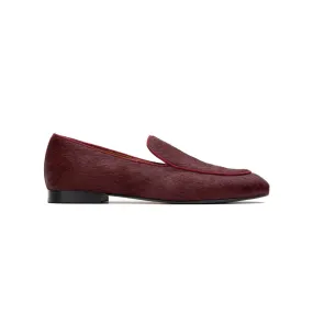 Bordeaux Calf Hair Loafer