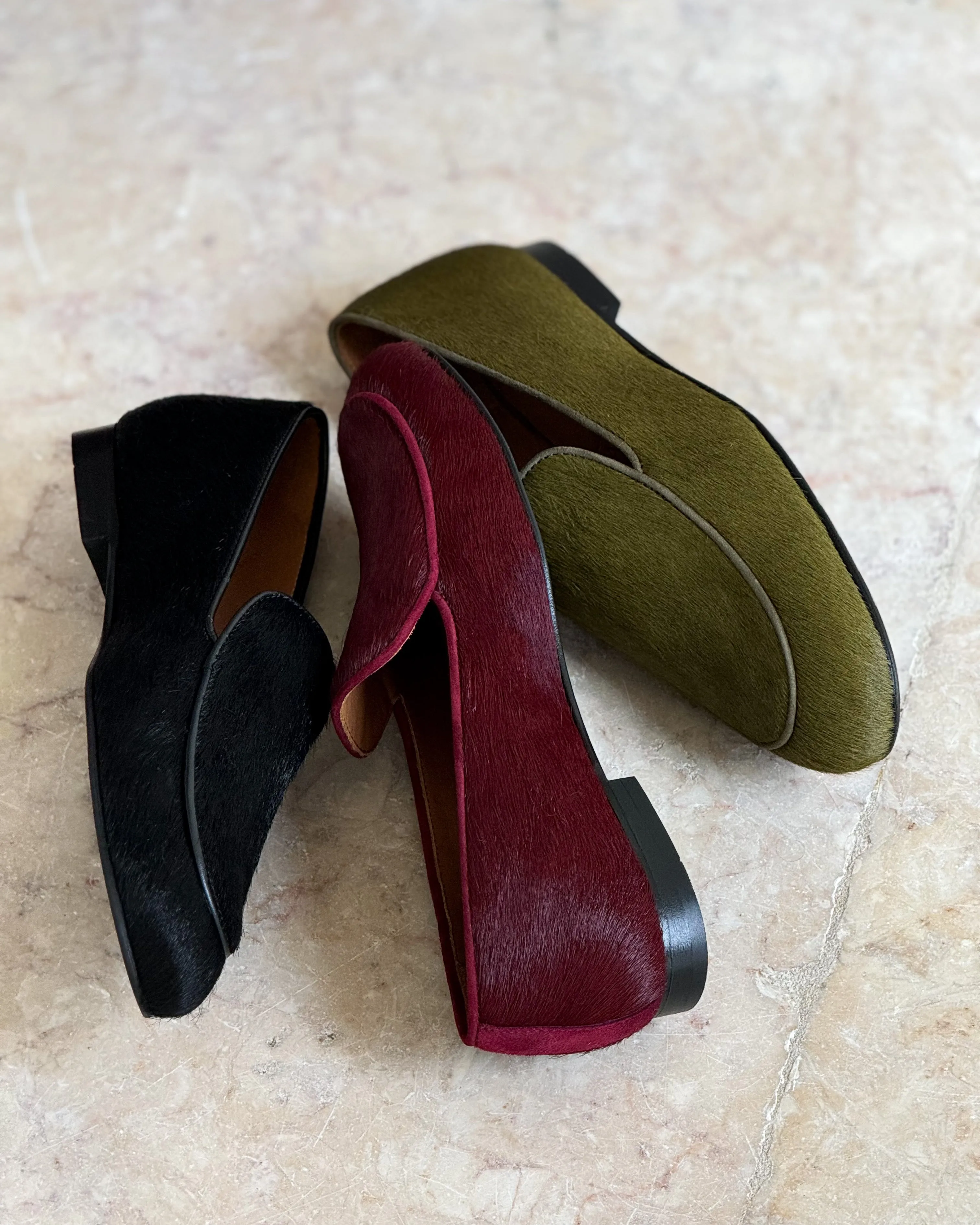 Bordeaux Calf Hair Loafer