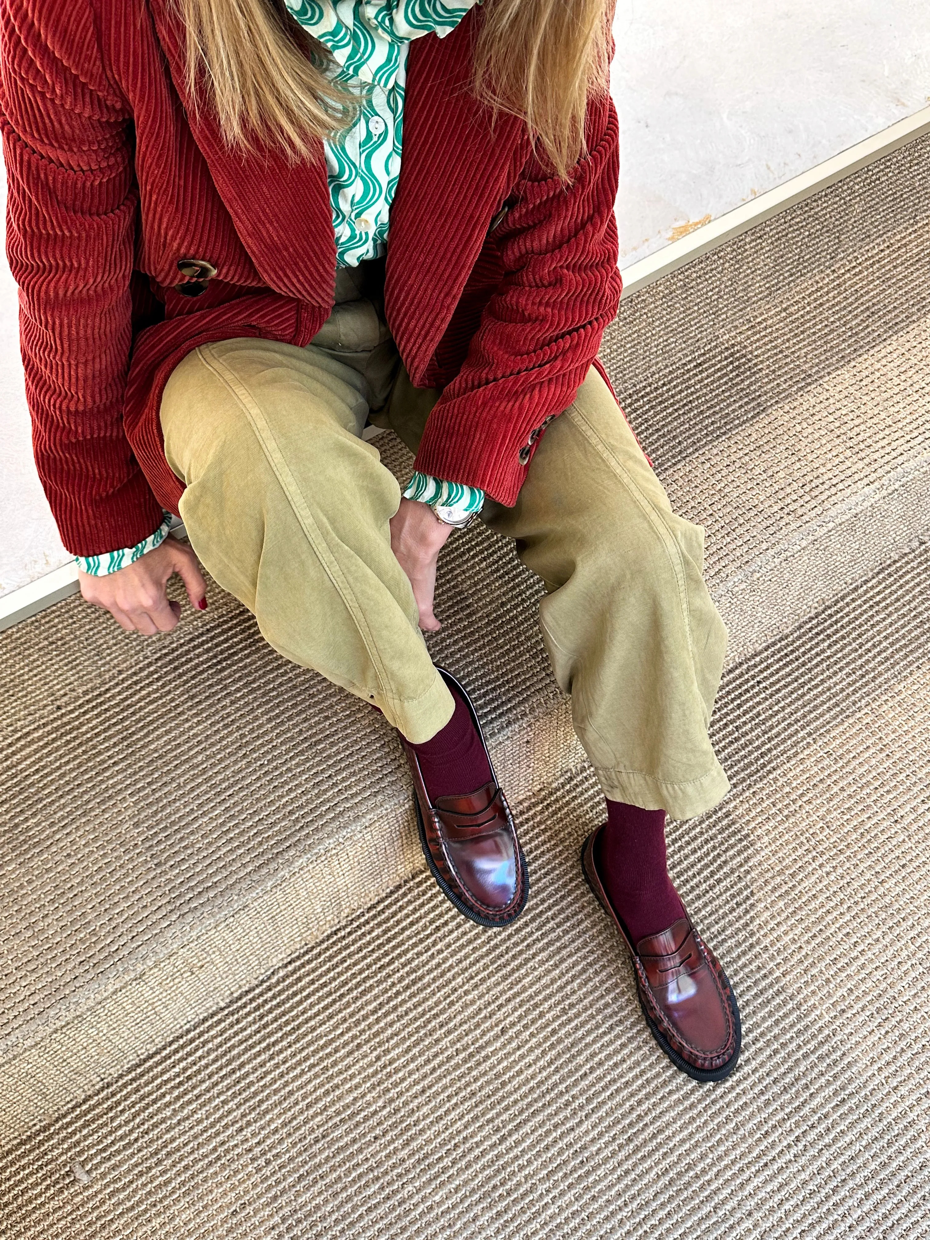 Bordeaux Penny Chunky Loafer