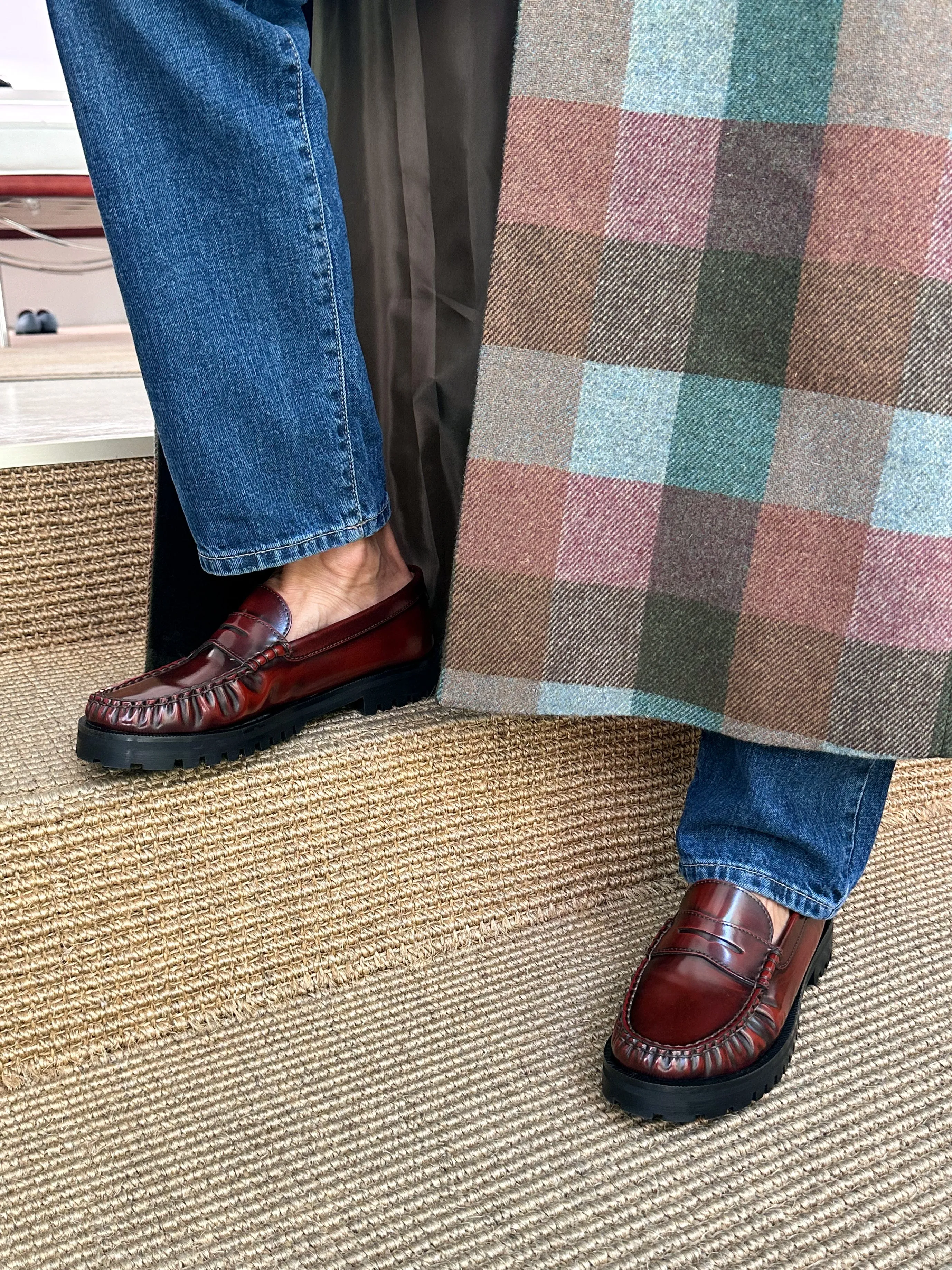 Bordeaux Penny Chunky Loafer