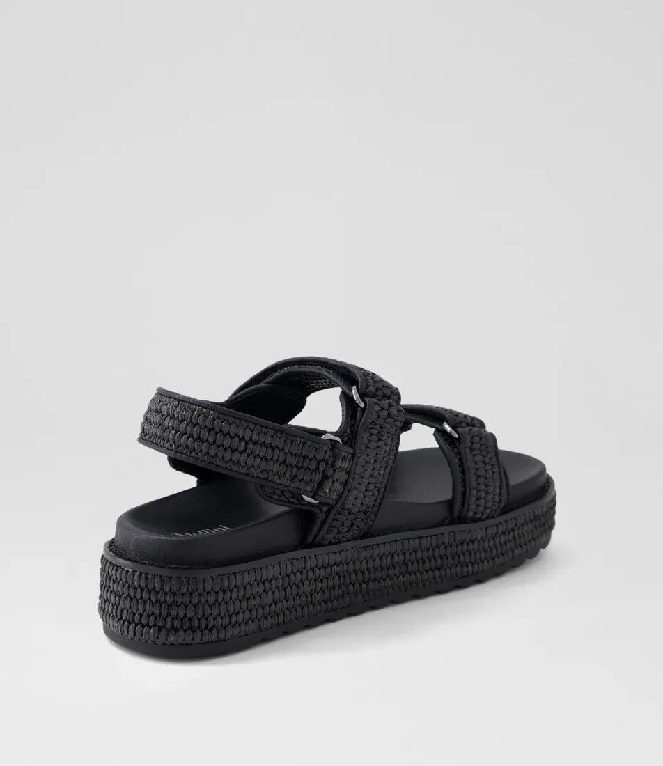 BRIDGETTE NATURAL WOVEN LEATHER SANDALS