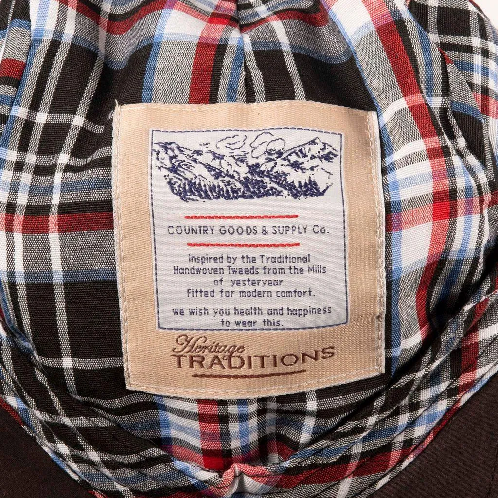 Cotton Wax Quilt Cord Flat Cap