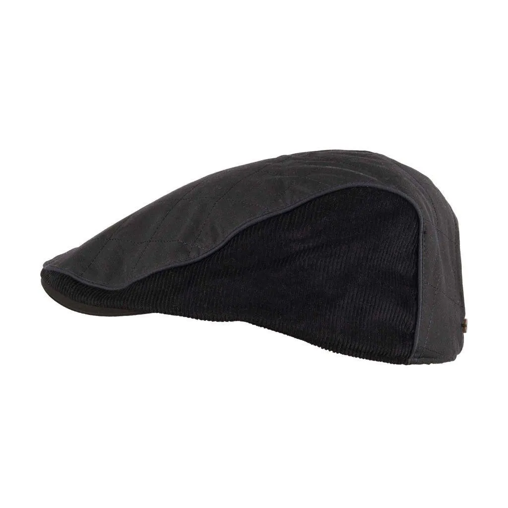 Cotton Wax Quilt Cord Flat Cap