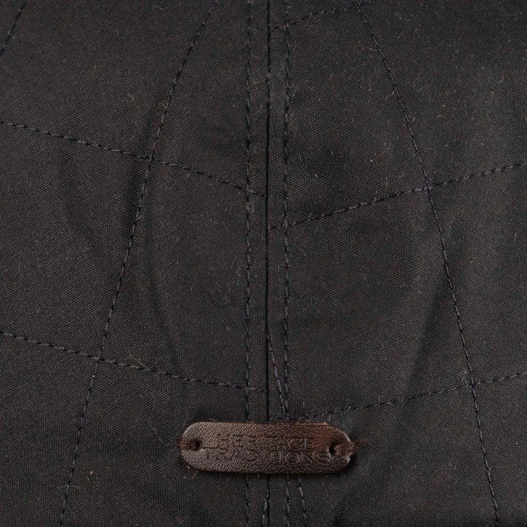 Cotton Wax Quilt Cord Flat Cap