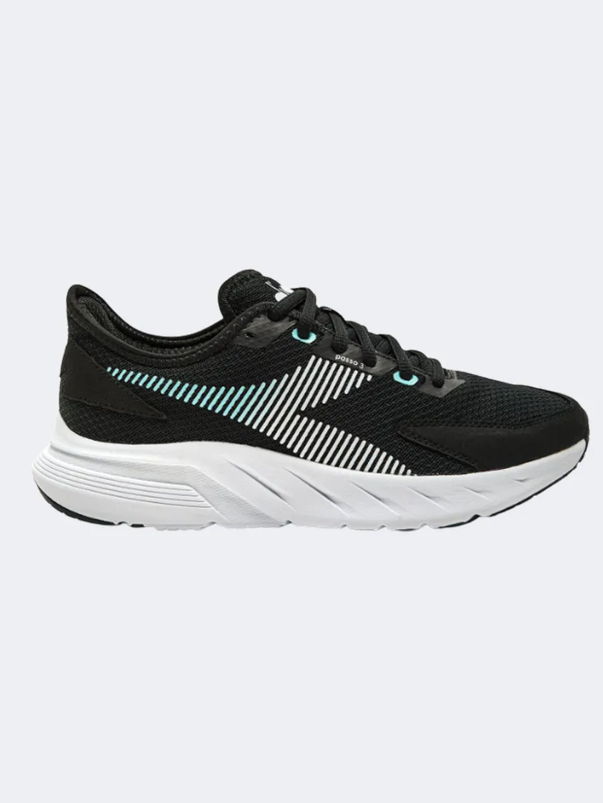 Diadora Passo 3 Women Running Shoes Black/White/Blue