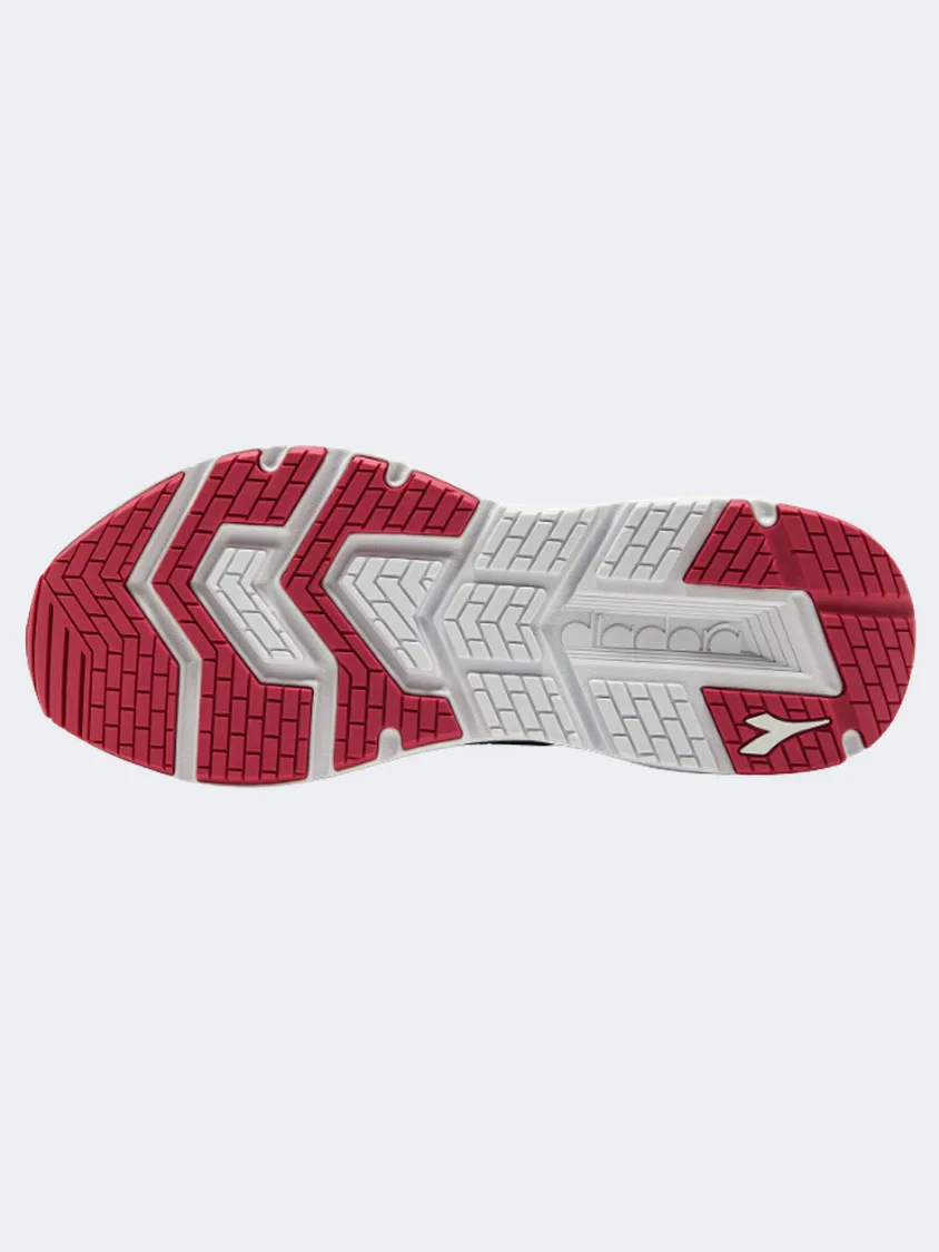 Diadora Passo 3 Women Running Shoes Silver/Black/Red