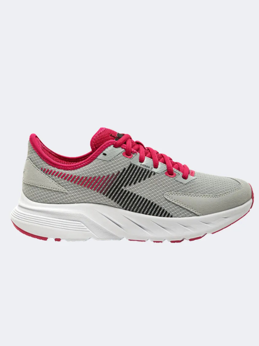 Diadora Passo 3 Women Running Shoes Silver/Black/Red
