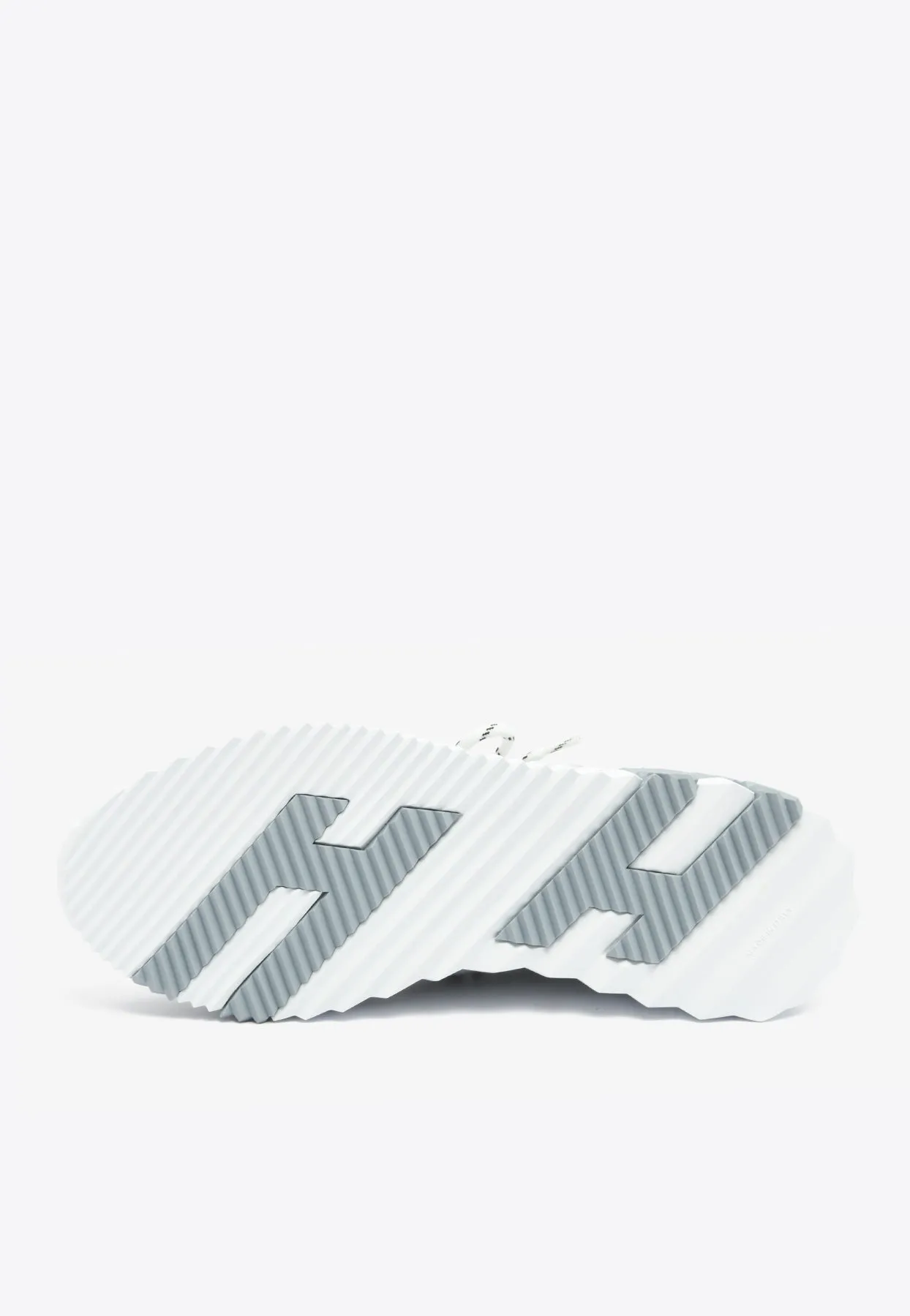 Flex Slip-On Sneakers in Gris Silex Mottled Knit with Braided Bolduc