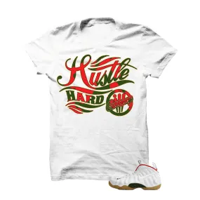 Foamposite Pro "White Gucci" White T Shirt (Hustle Hard)