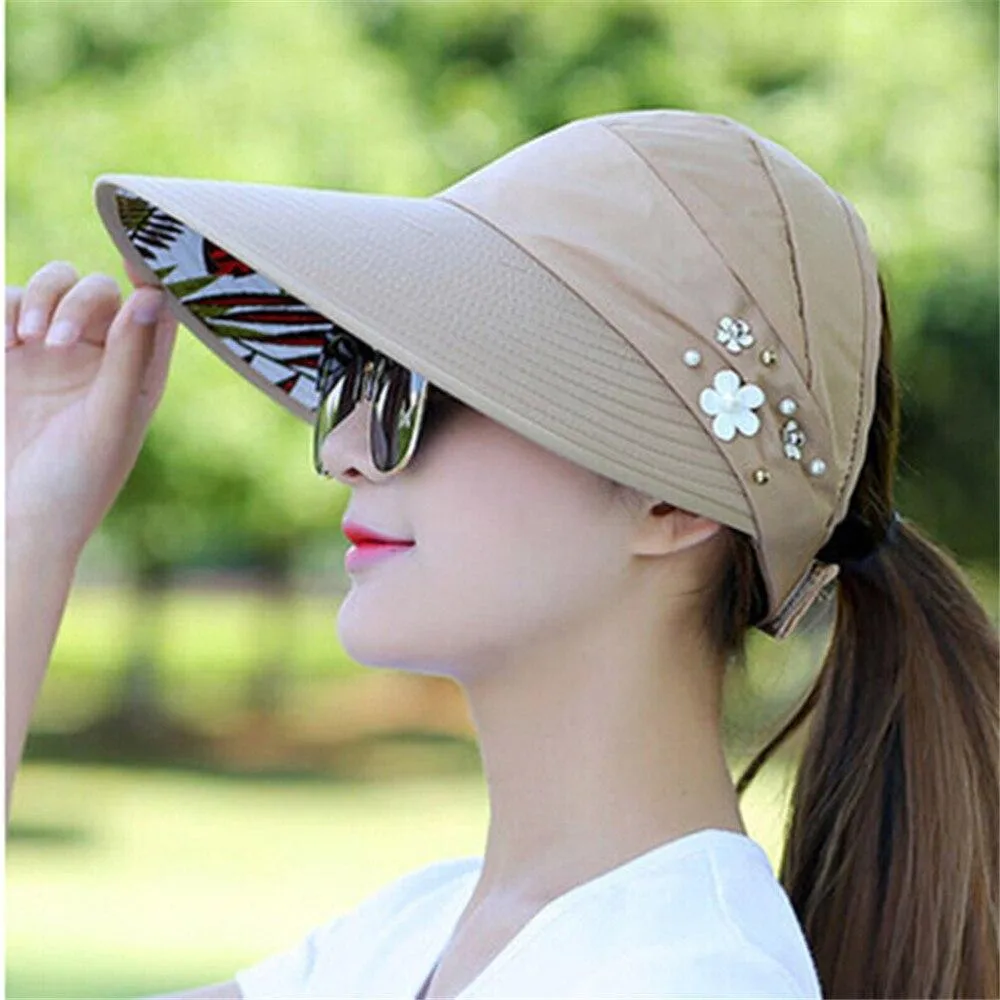 Fun Floral Summer Wide Brim Hat For Summer