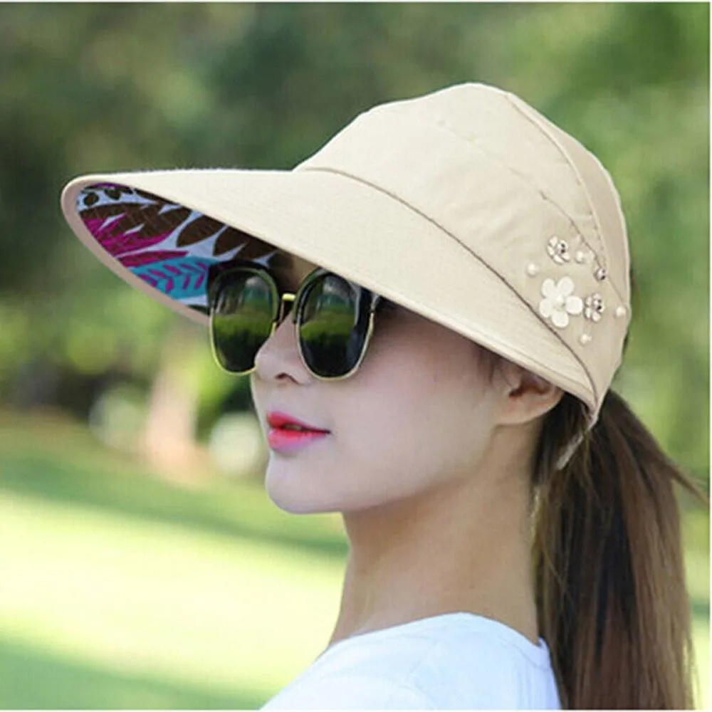 Fun Floral Summer Wide Brim Hat For Summer