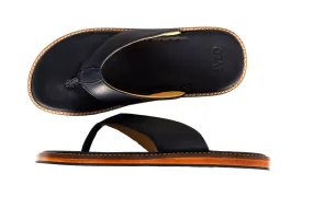 Handcrafted Leather Slippers - Indigo