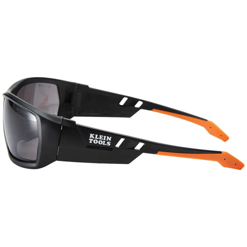 Klein 60164 Professional Safety Glasses, Full Frame, Gray Lens