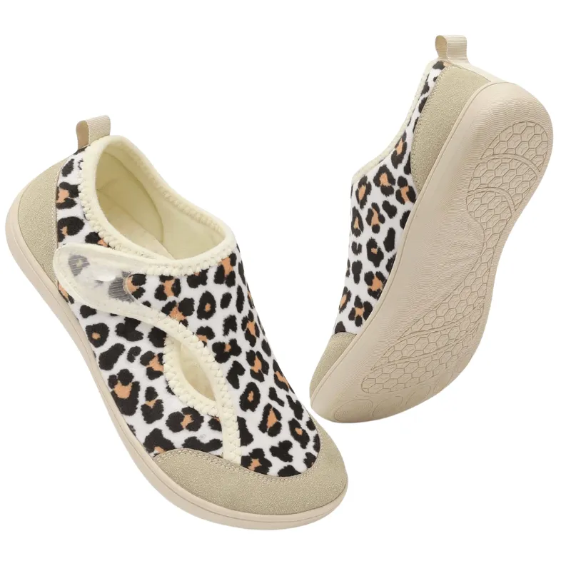 Leopard Print Diabetic Shoes – Stylish Comfort with Custom Fit