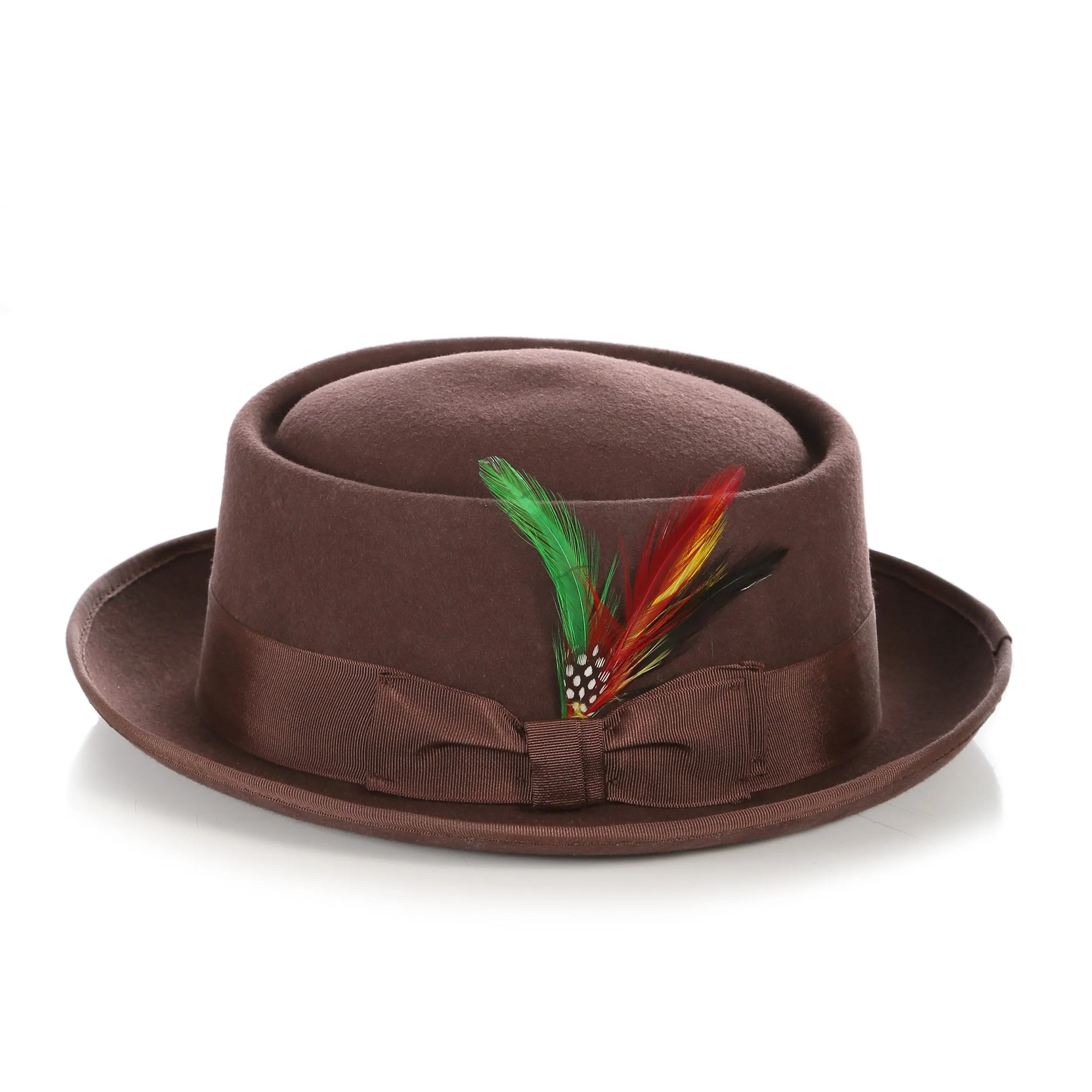 Men Classic Pork Pie Hat-MSD32