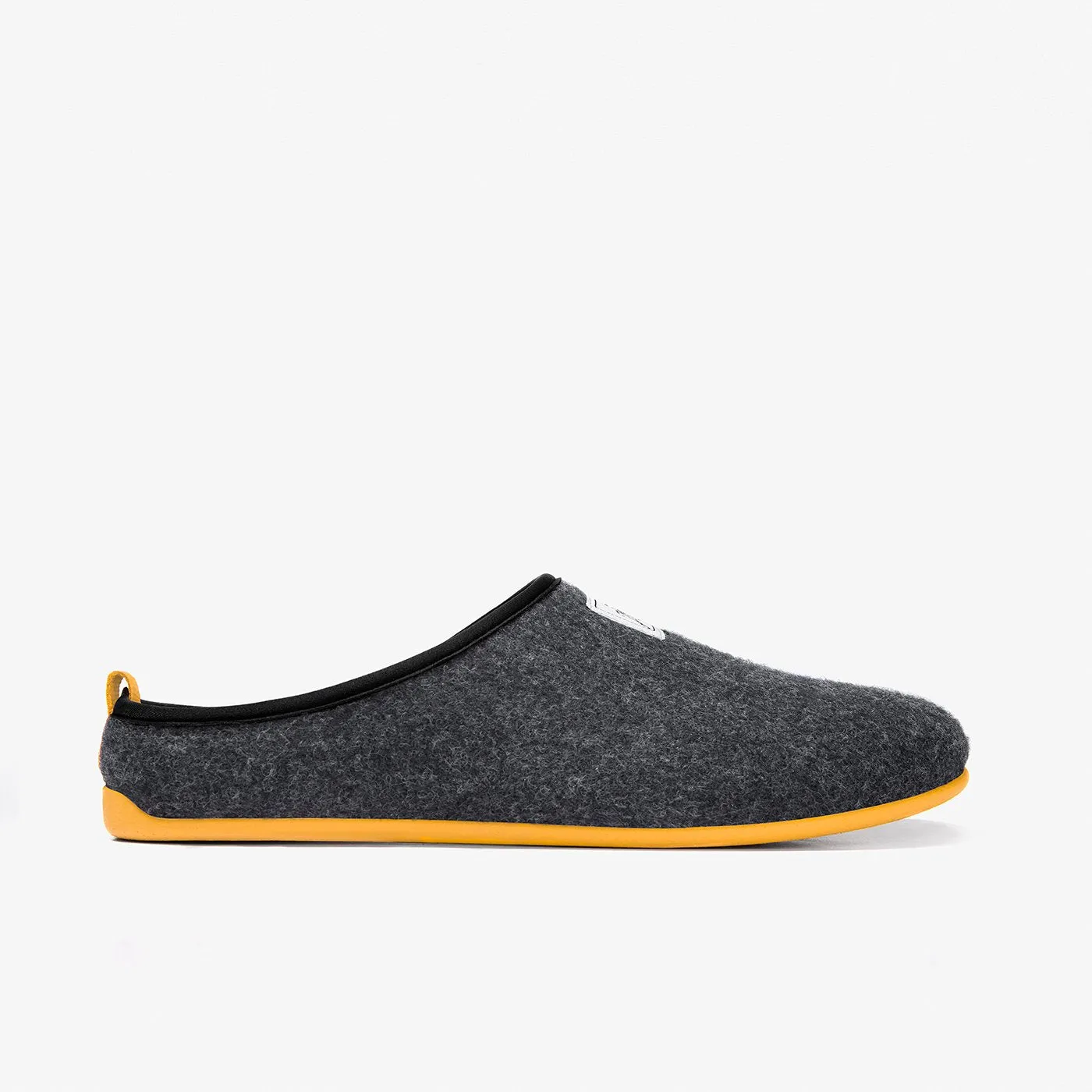 Mercredy Men's Slippers, Black & Yellow