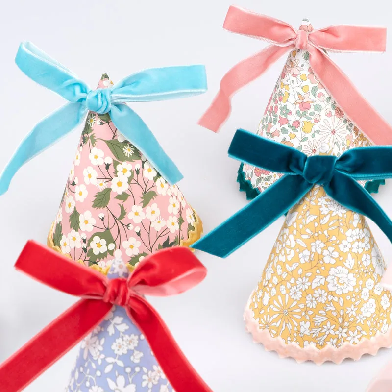 Meri Meri x Liberty Party Hats 8pk.