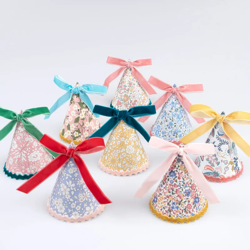 Meri Meri x Liberty Party Hats 8pk.