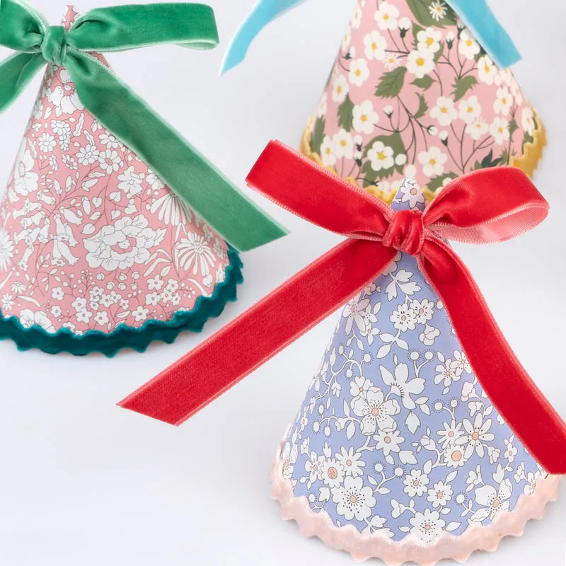Meri Meri x Liberty Party Hats 8pk.