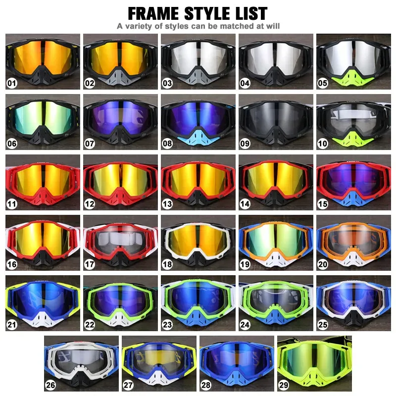 New Protective Glasses Motorcycle Outdoor Sports Windproof Dustproof Eye Glasses Ski Snowboard Goggles Motocross Riot Control 1