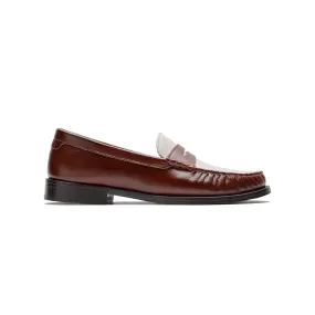 Penny Loafer Brown & Off-White