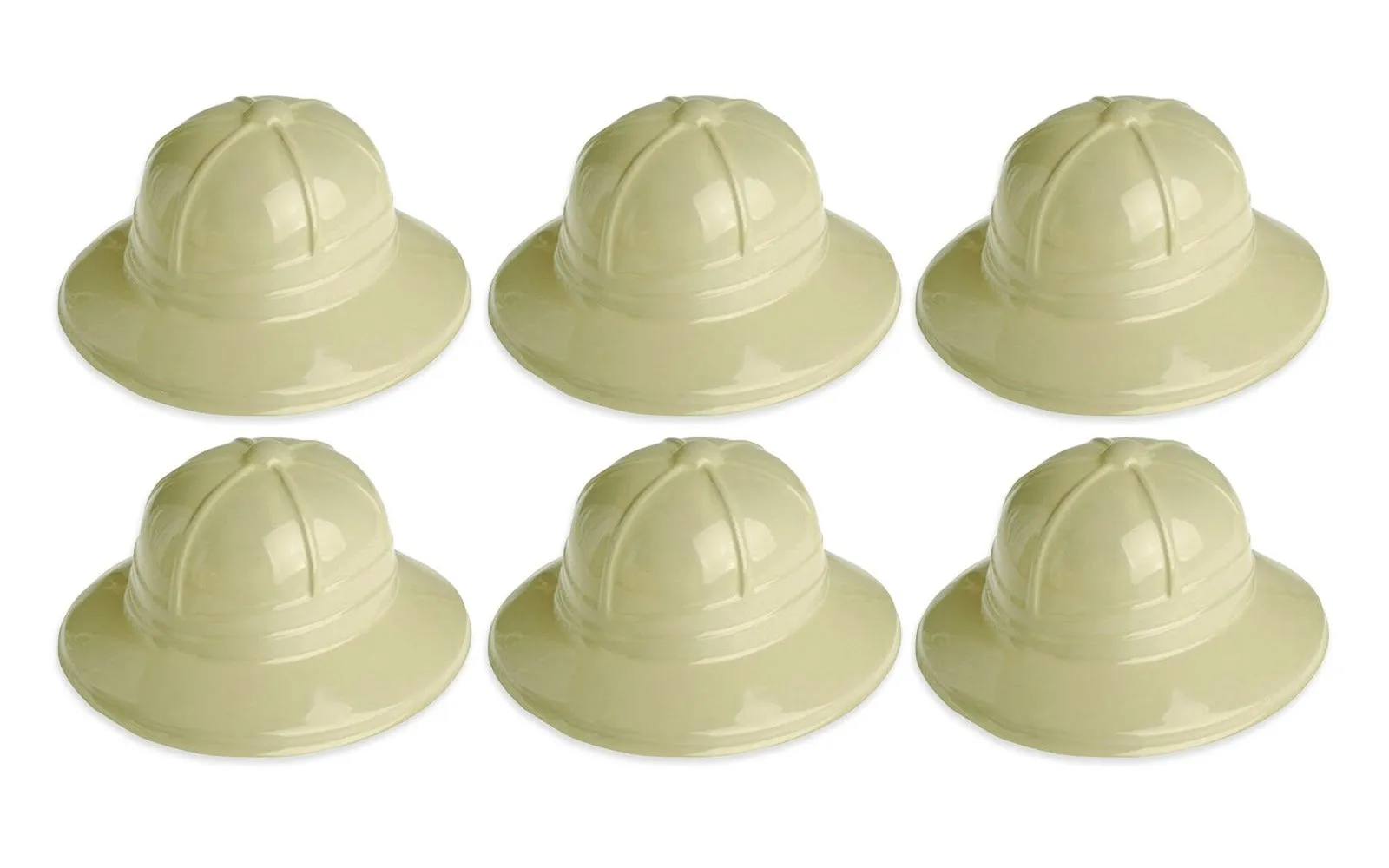 Plastic Dress Up Hats For Kids 6 Pack - Assorted