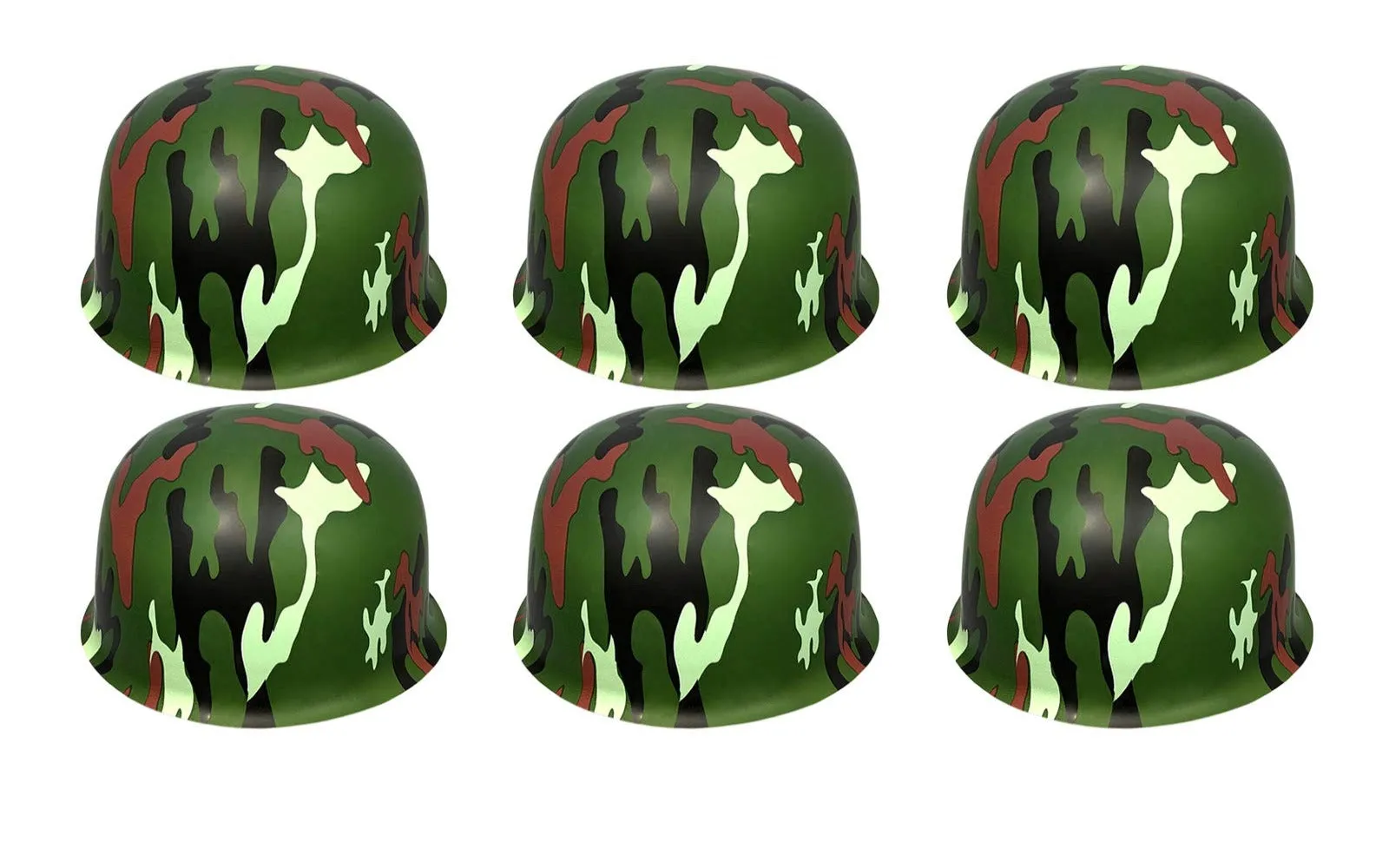 Plastic Dress Up Hats For Kids 6 Pack - Assorted